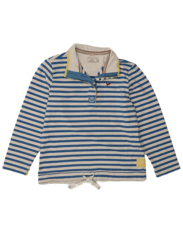 Joules Ženska majica s kratkim rukavima Classic Fit UK 14 Pamuk s velikim plavim prugama