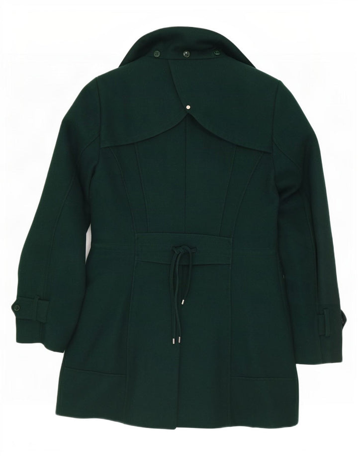 Calvin Klein ženski trenč kaput UK 10 Small Green Wool Classic