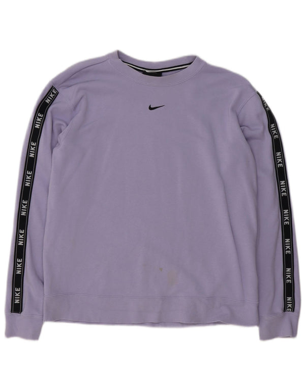 Nike ženski džemper s grafičkim motivima UK 14 Srednje ljubičasti pamuk
