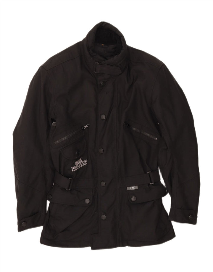 IXS Mens Motorcycle Racer Jacket UK 34 XS Black Polyamide Vintage IXS and Second-Hand IXS from Messina Hembry 