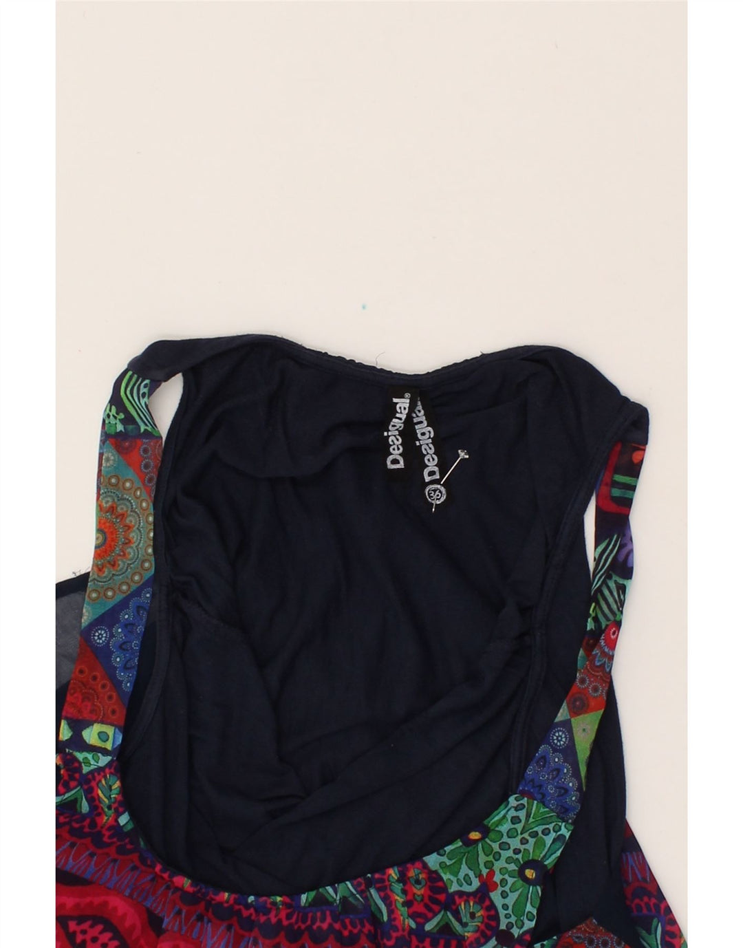 DESIGUAL Womens Sundress EU 36 Small Multicoloured Floral Vintage Desigual and Second-Hand Desigual from Messina Hembry 