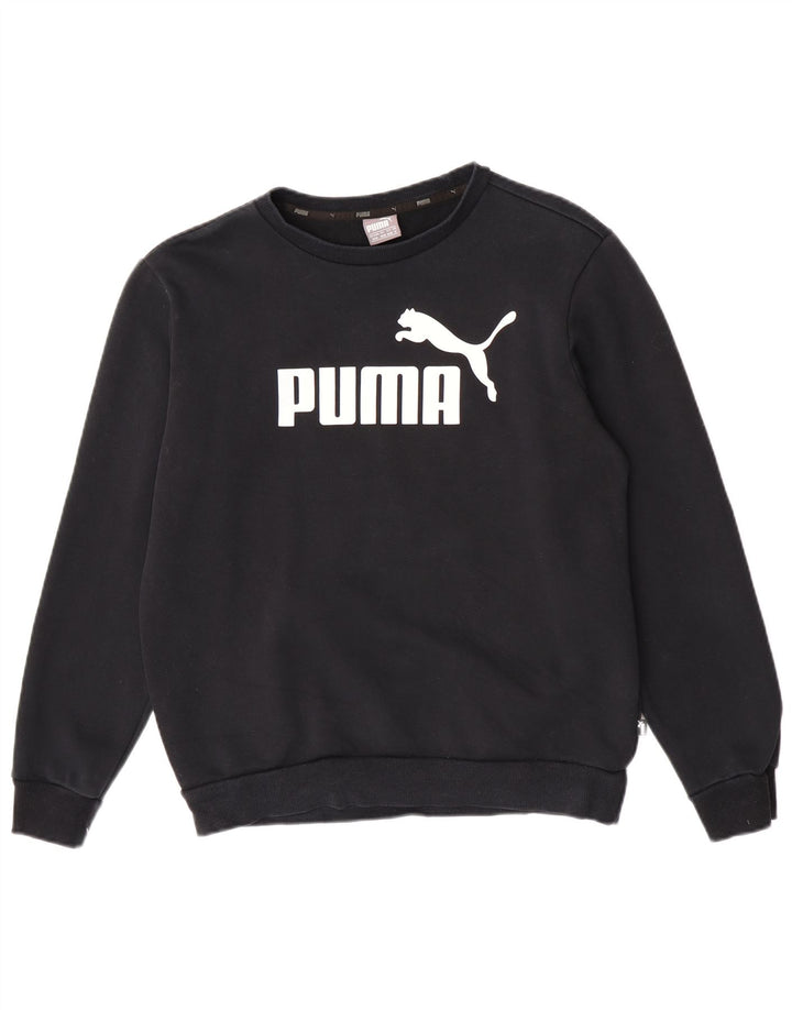 Puma muška trenirka s grafičkim motivima Srednji crni pamuk