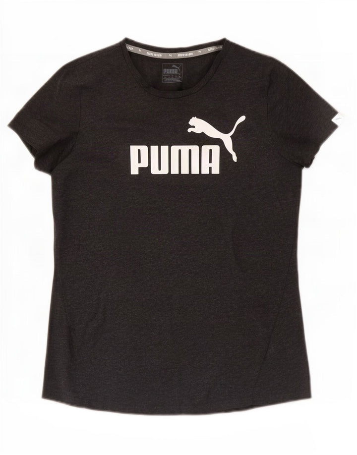 Puma majica kratkih rukava s grafičkim motivima, UK 14 srednje sivi poliester