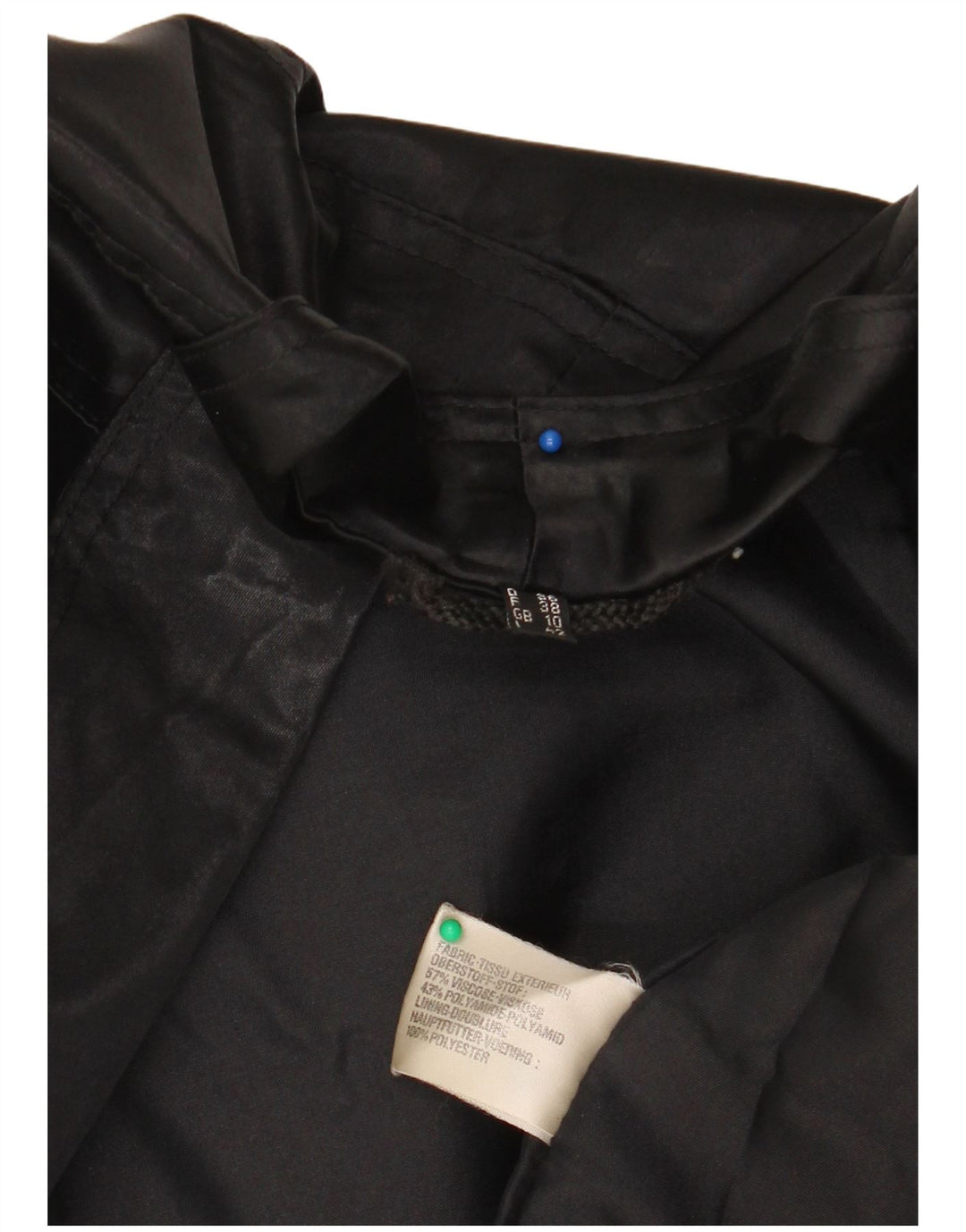 Colette Wolfgang Kaiser ženska bomber jakna UK 10 Mala crna viskoza