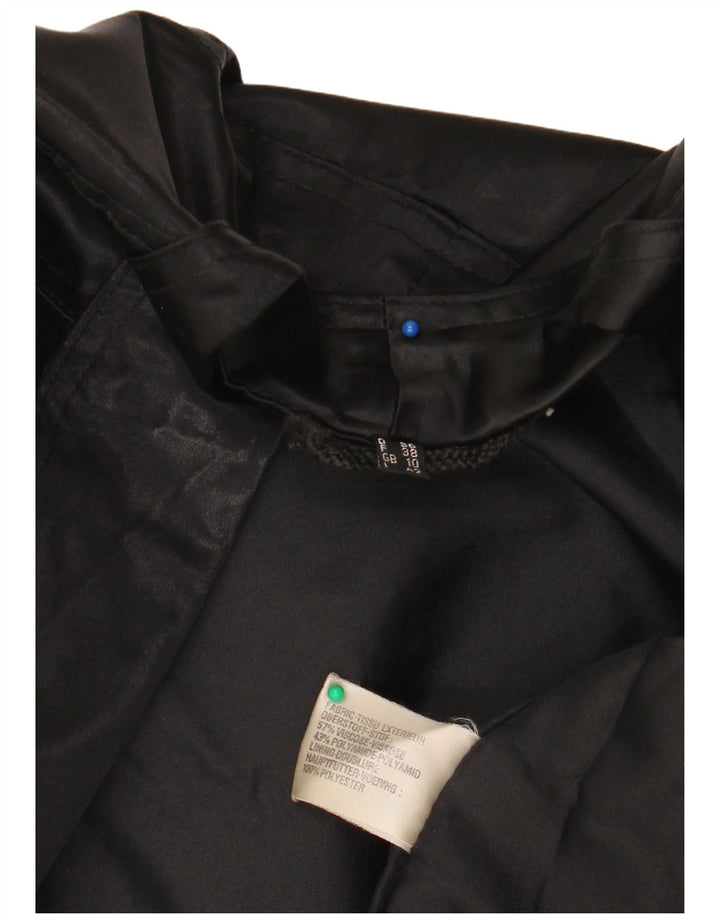 Colette Wolfgang Kaiser ženska bomber jakna UK 10 Mala crna viskoza