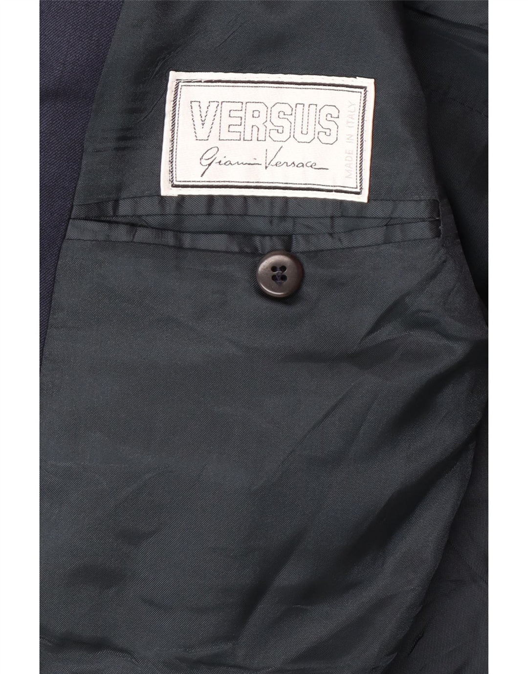 GIANNI VERSACE Muško dvodijelno odijelo UK 40 Large W30 L30 Mornarsko plava klasična