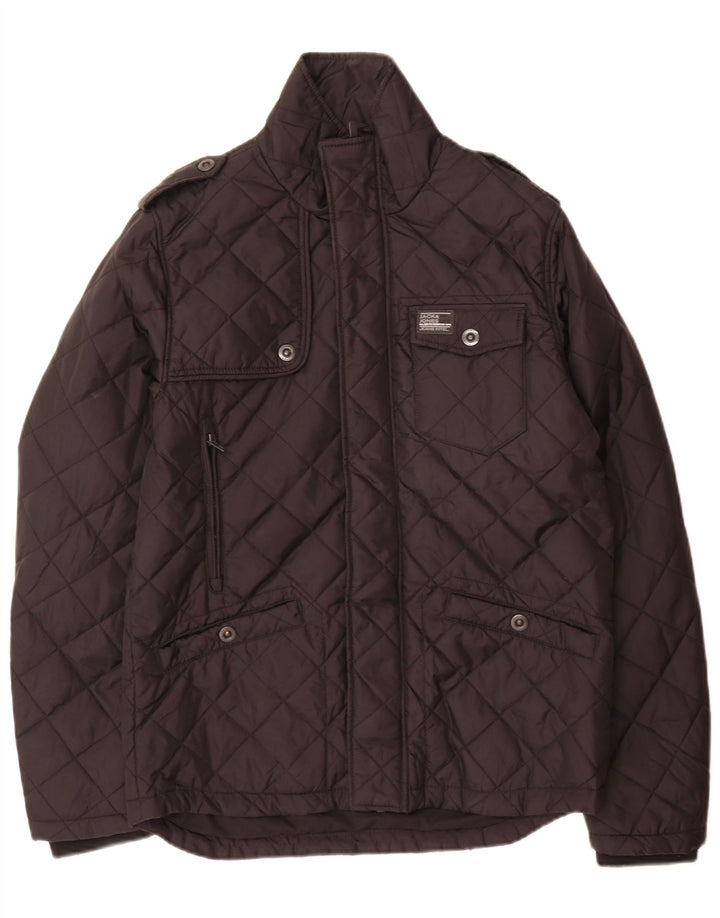 Jack & Jones muška vojna prošivena jakna UK 38, srednji crni najlon
