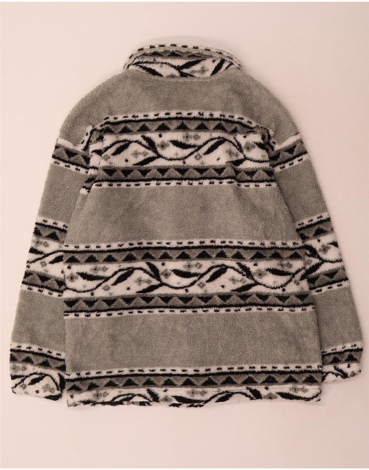 Vintage muška flis jakna UK 38 srednje siva Fair Isle