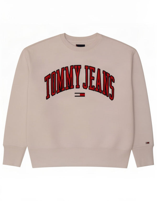 Tommy Hilfiger ženski džemper s grafičkim motivima UK 14 srednje bijele boje