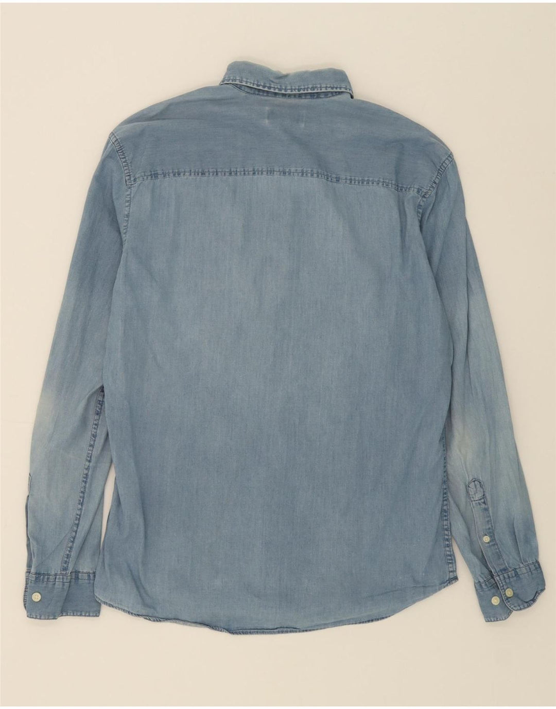JACK & JONES Mens Denim Shirt Large Blue Cotton Vintage Jack & Jones and Second-Hand Jack & Jones from Messina Hembry 