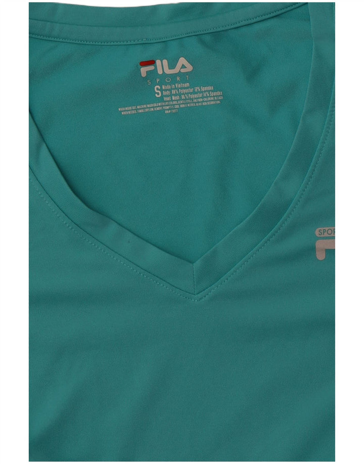 FILA ženska majica kratkih rukava UK 8 mali tirkizni poliester