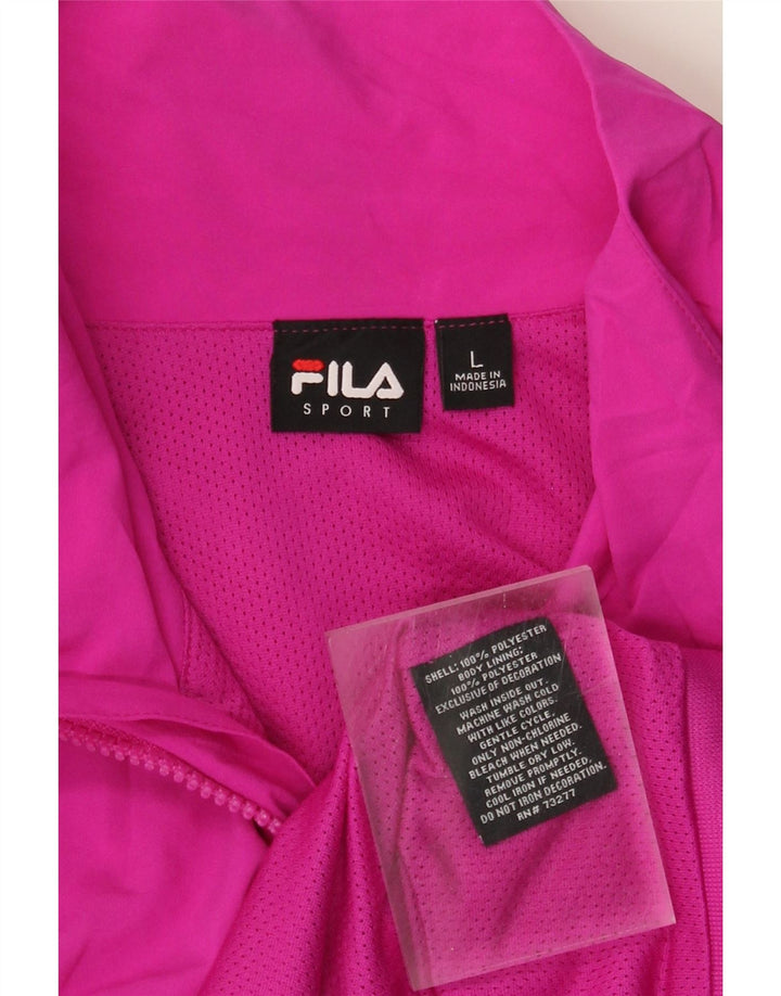 Fila ženska gornja jakna trenirke UK 16 veliki ružičasti poliester