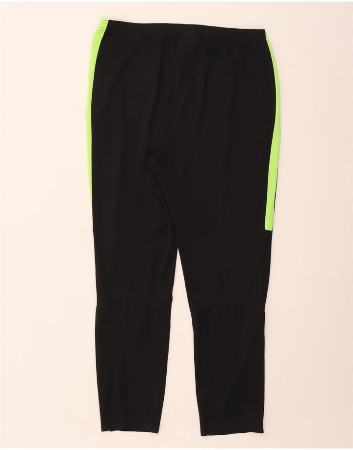 NIKE muške Dri Fit hlače za trenirku, velike crne poliesterske blokove