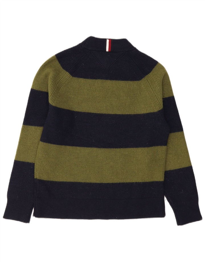 Tommy Hilfiger muški džemper s kornjačičastim ovratnikom, srednji vuneni kaki prugasti
