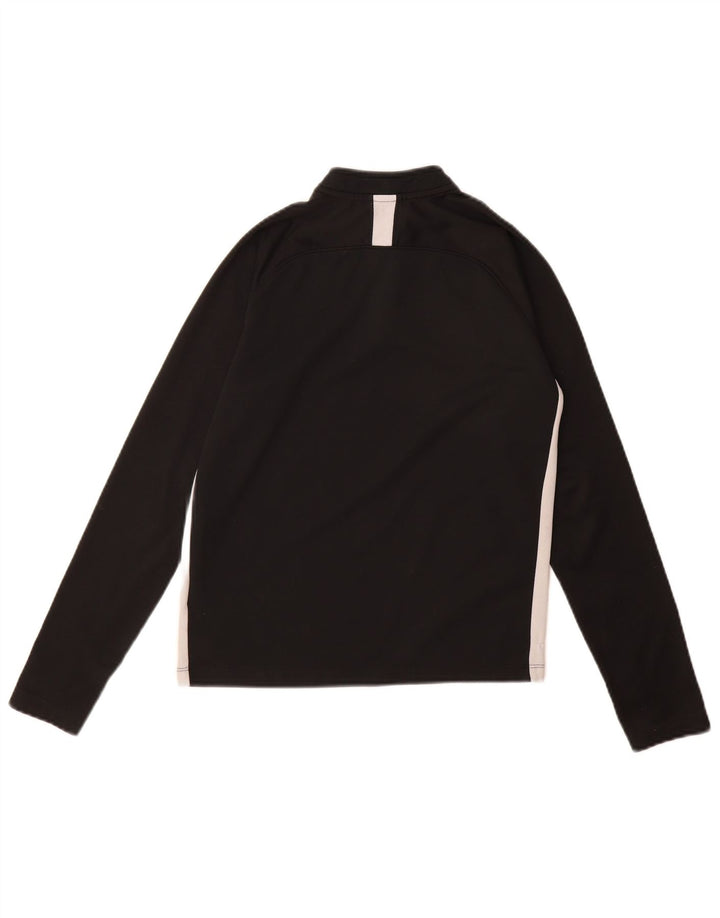 Nike Boys Dri Fit Sweatshirt Džemper 10-11 Years Medium Black Colourblock