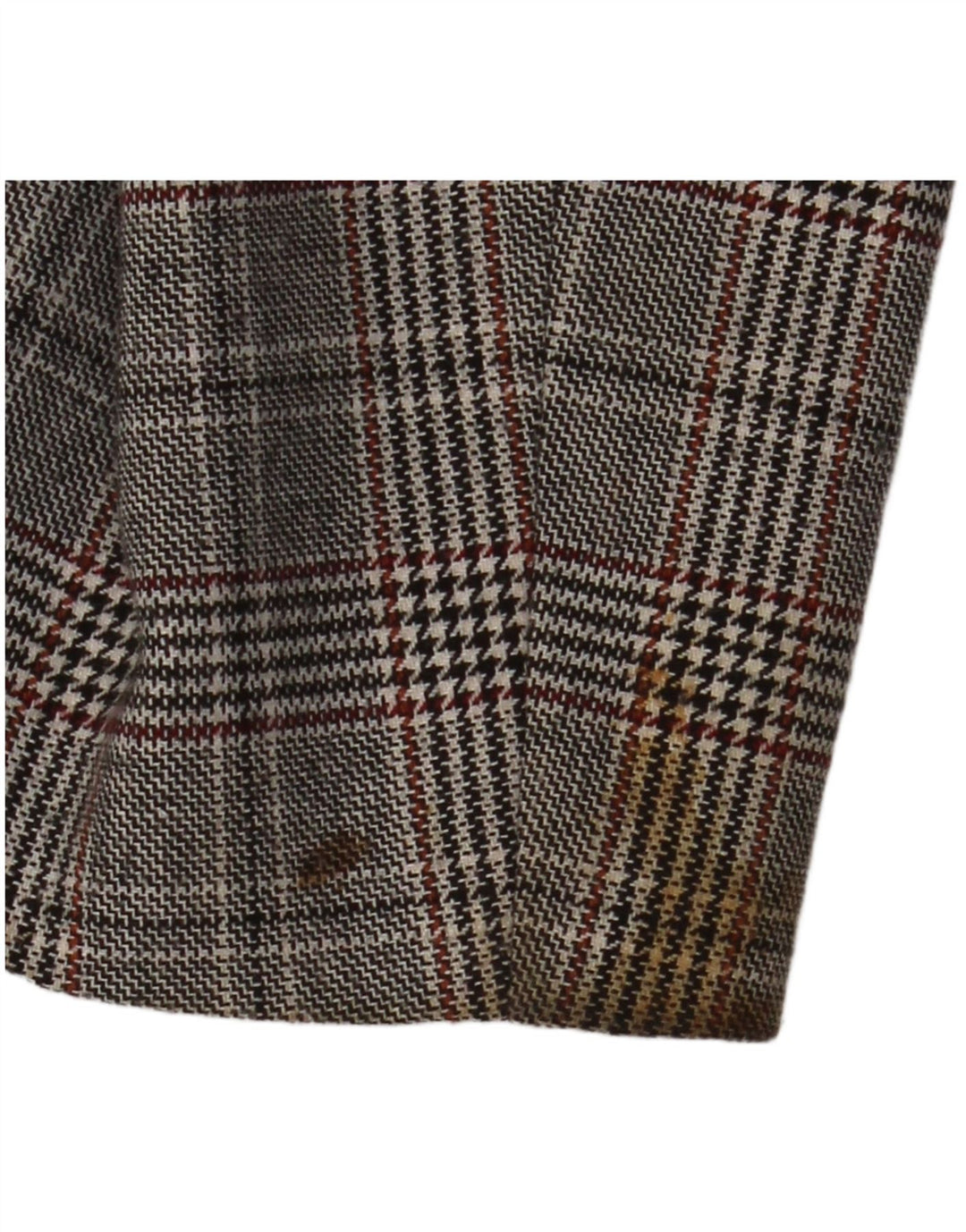 JIGSAW Ženska jakna s dvostrukim kopčanjem UK 14 Large Gray Houndstooth