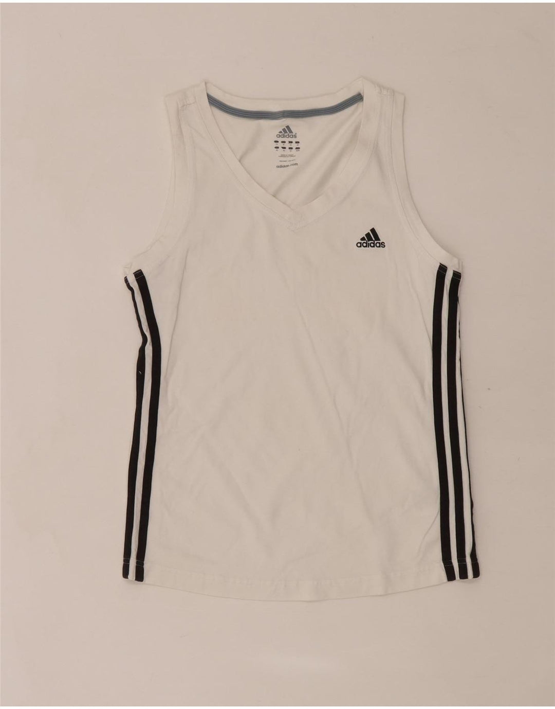 Adidas ženski prsluk UK 14 srednji bijeli pamuk