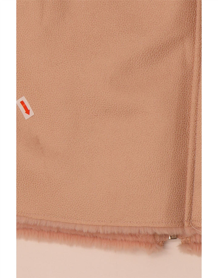 Guess ženska šerpa jakna od umjetne kože UK 12 Srednje ružičasti poliester