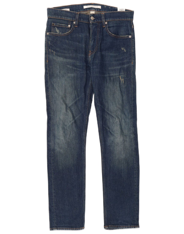 Ženske uske traperice Calvin Klein, W28 L30, plavi pamuk