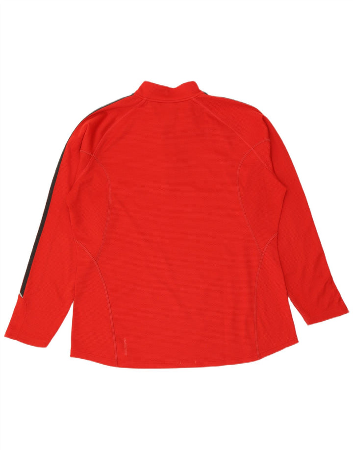 Adidas muška trenirka Clima 365 s patentnim izrezom, gornji dio trenirke XL, crveni poliester