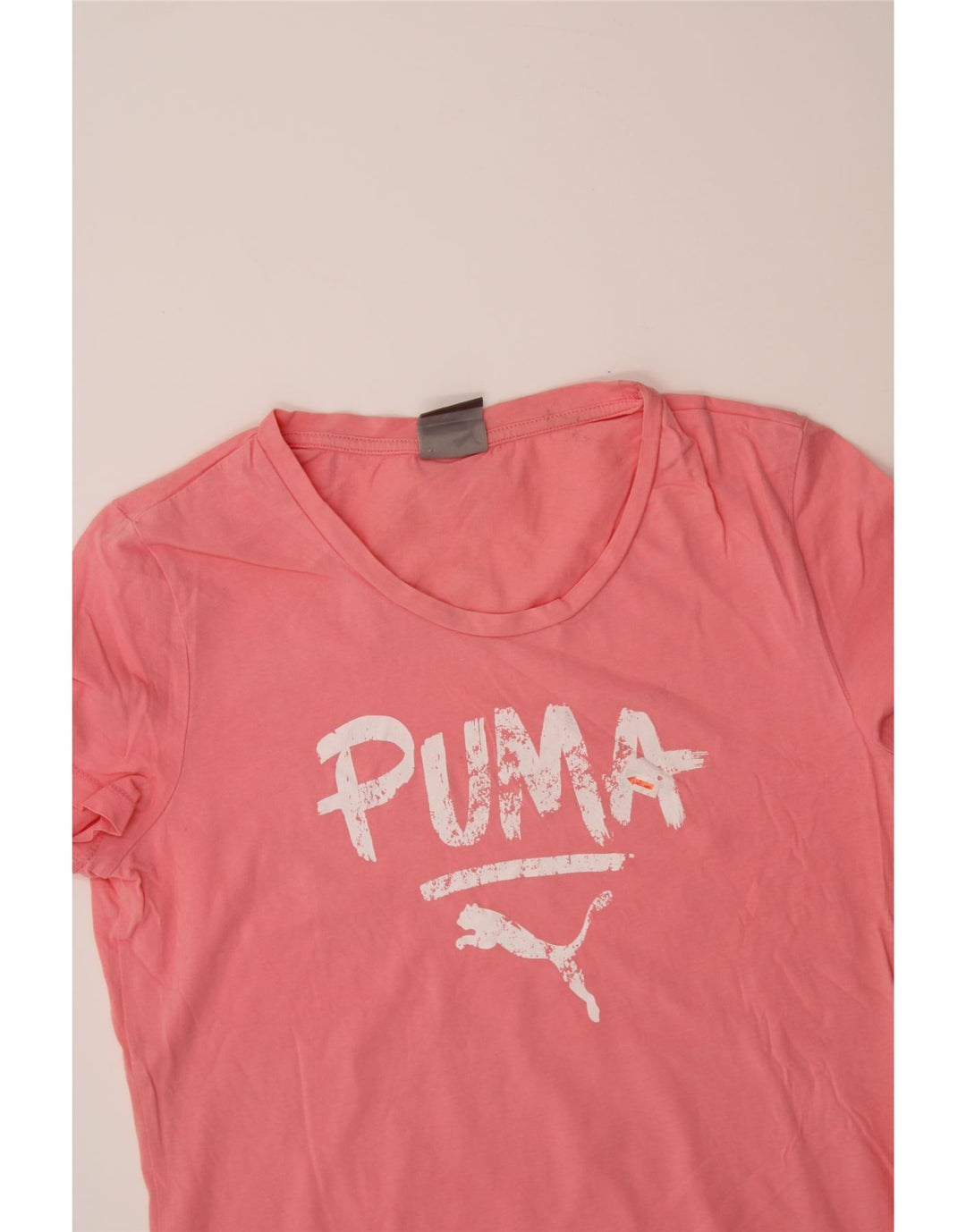 PUMA Womens Graphic T-Shirt Top UK 14 Medium Pink Vintage Puma and Second-Hand Puma from Messina Hembry 