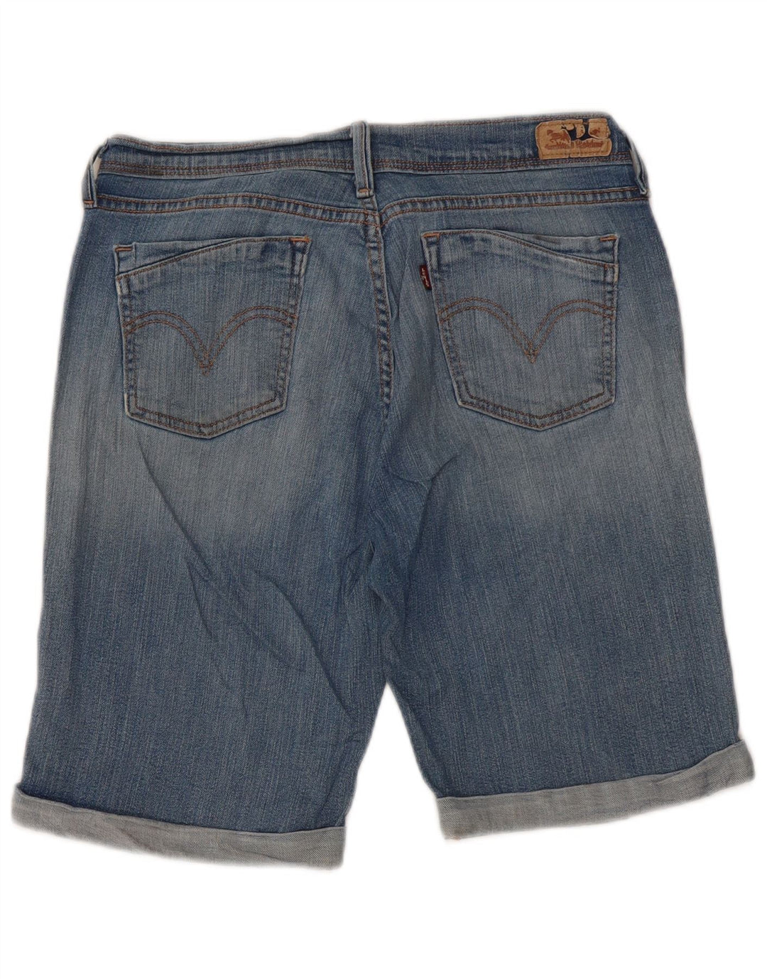 LEVI'S Ženske traper kratke hlače srednjeg rasta US 10 srednje W30 plavi pamuk