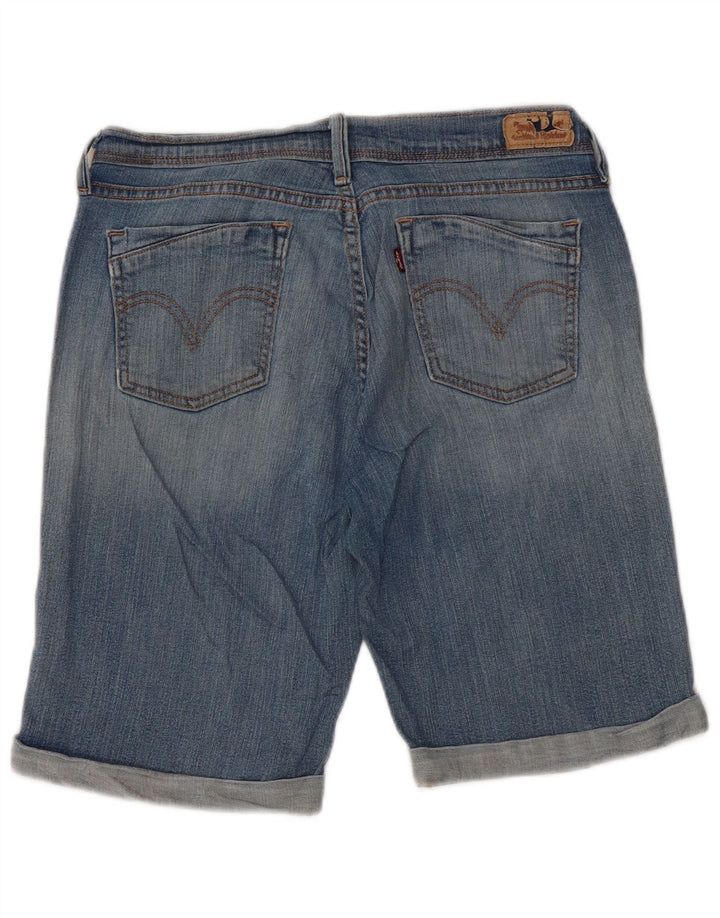 LEVI'S Ženske traper kratke hlače srednjeg rasta US 10 srednje W30 plavi pamuk