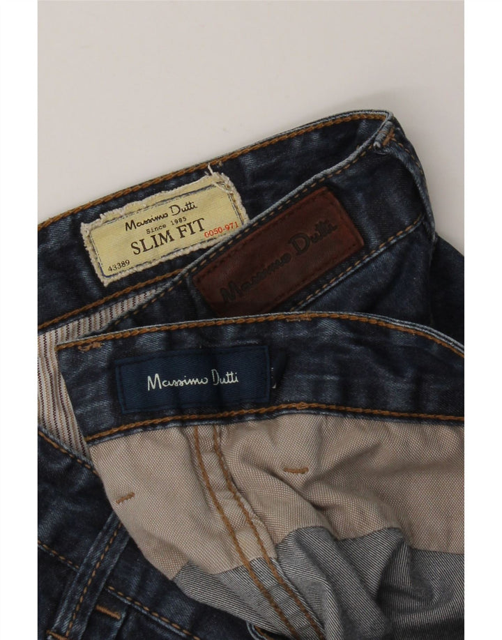 MASSIMO DUTTI Muške uske traperice EU 44 Large W34 L28 Plave