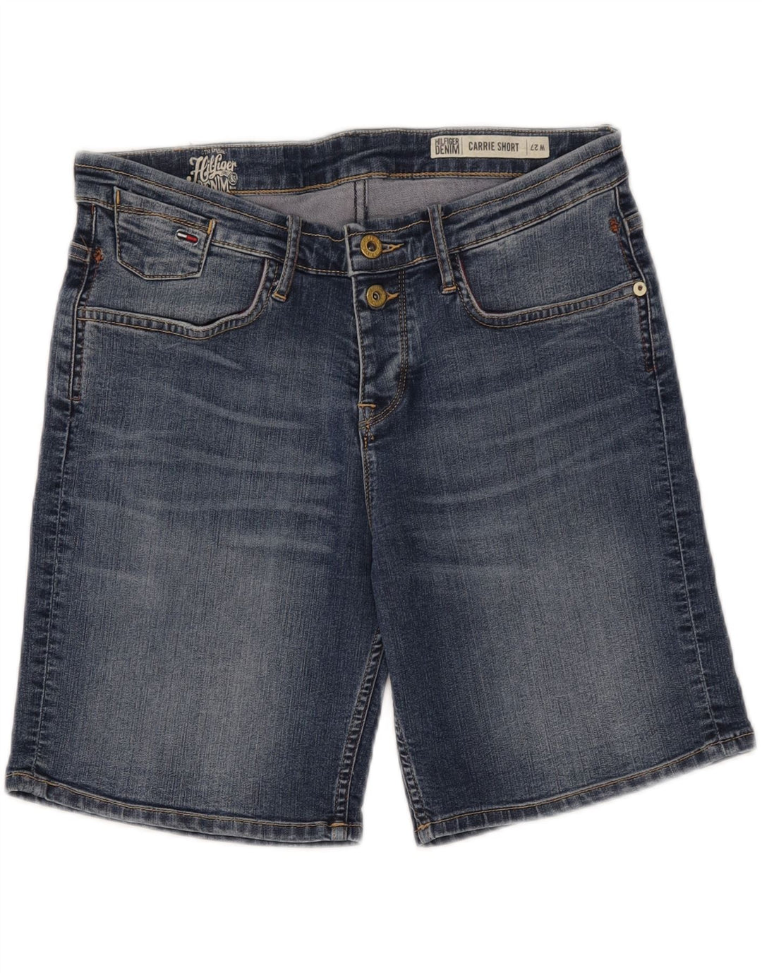 TOMMY HILFIGER Womens Denim Shorts W27 Small  Blue Vintage Tommy Hilfiger and Second-Hand Tommy Hilfiger from Messina Hembry 