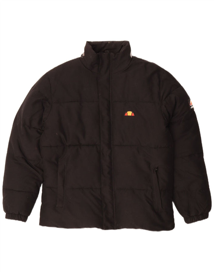 Ellesse muška grafička podstavljena jakna UK 40 veliki crni poliester