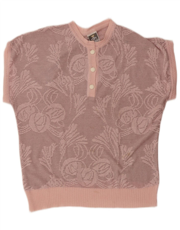 FREYA Ženski džemper s okruglim izrezom EU 40 srednje ružičasto cvjetni