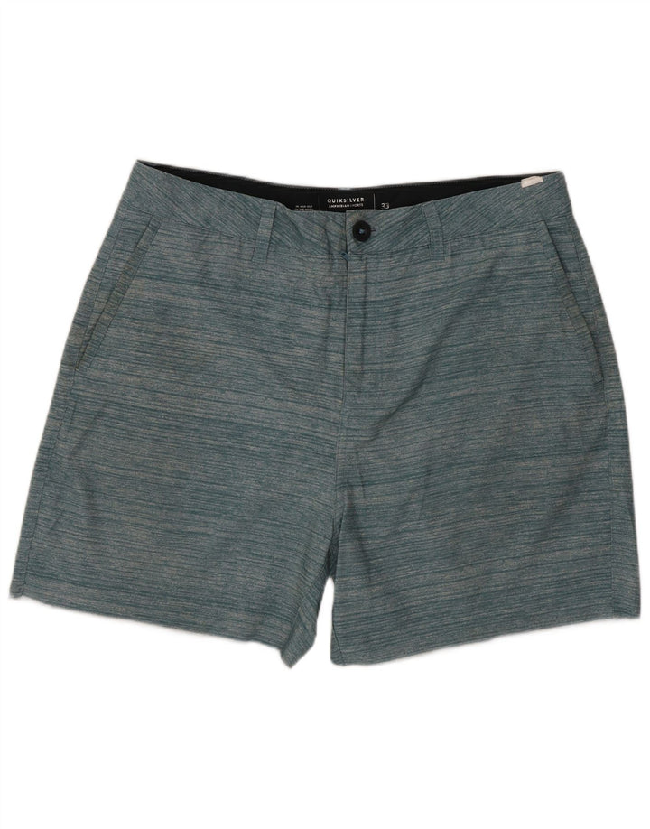 Quiksilver muške chino kratke hlače W33 srednje zelene pruge