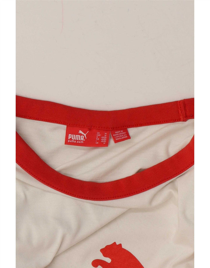 Puma muška majica s grafičkim motivima srednje bijele boje