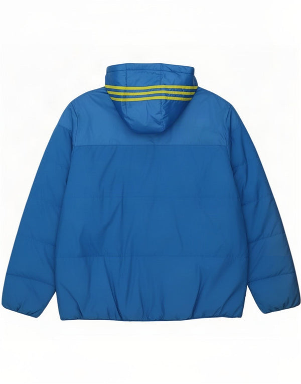 Adidas muška podstavljena jakna UK 42 XL plavi poliester u boji