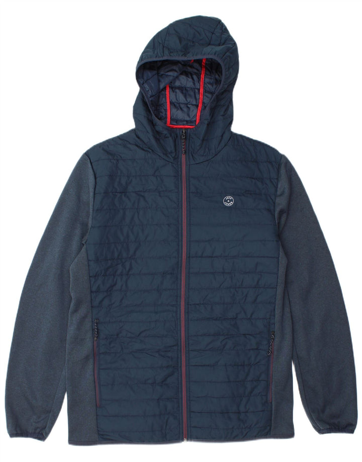 Jack & Jones muška podstavljena jakna s kapuljačom UK 38 srednje tamnoplava