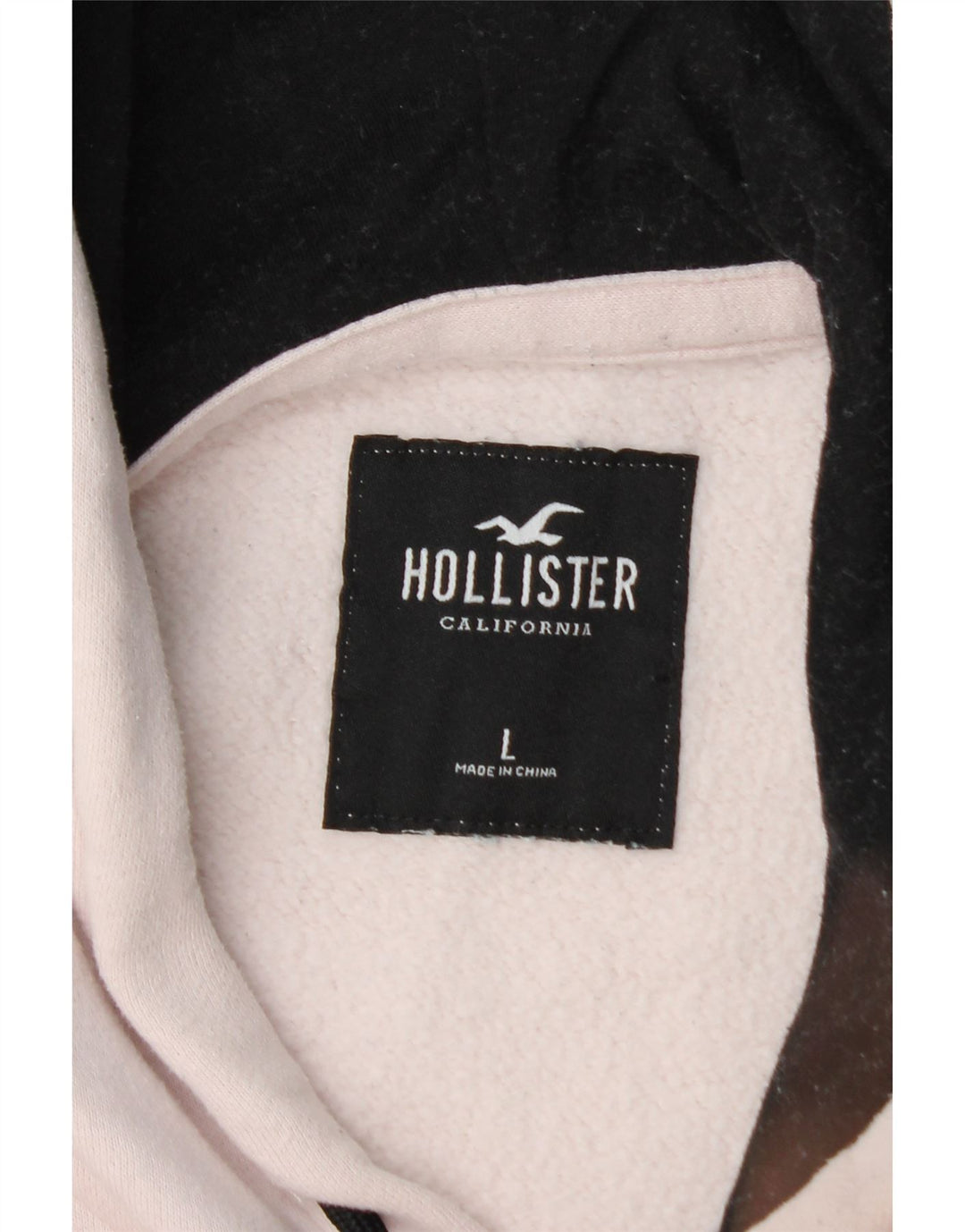HOLLISTER Muška majica s kapuljačom s grafičkim motivima, veliki bijeli pamuk u blokovima boja