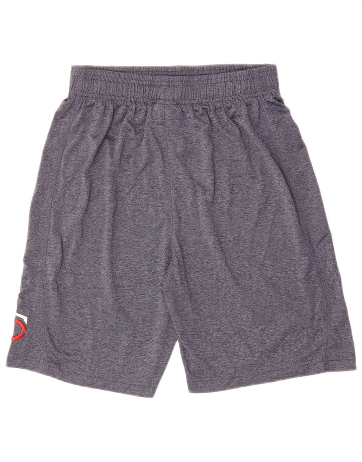 ADIDAS Boys Sport Shorts 14-15 Years Large Navy Blue Polyester