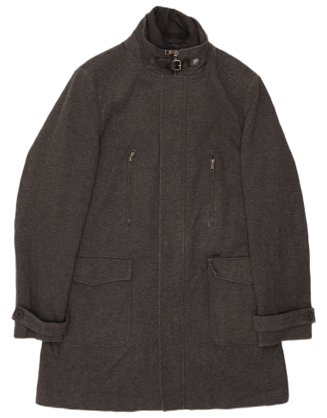 ZARA muški kaput UK 42 XL sivi poliester