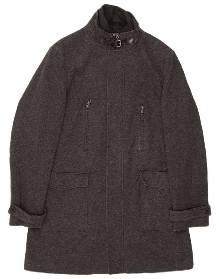 ZARA muški kaput UK 42 XL sivi poliester