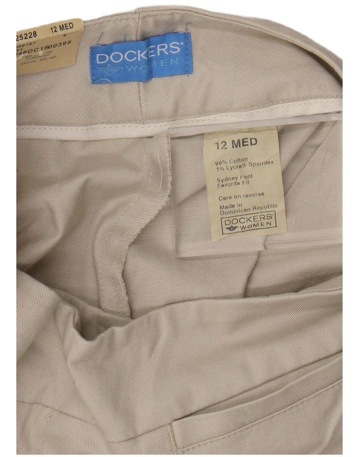 DOCKERS Ženske omiljene ležerne hlače US 12 Large W30 L31 Bež