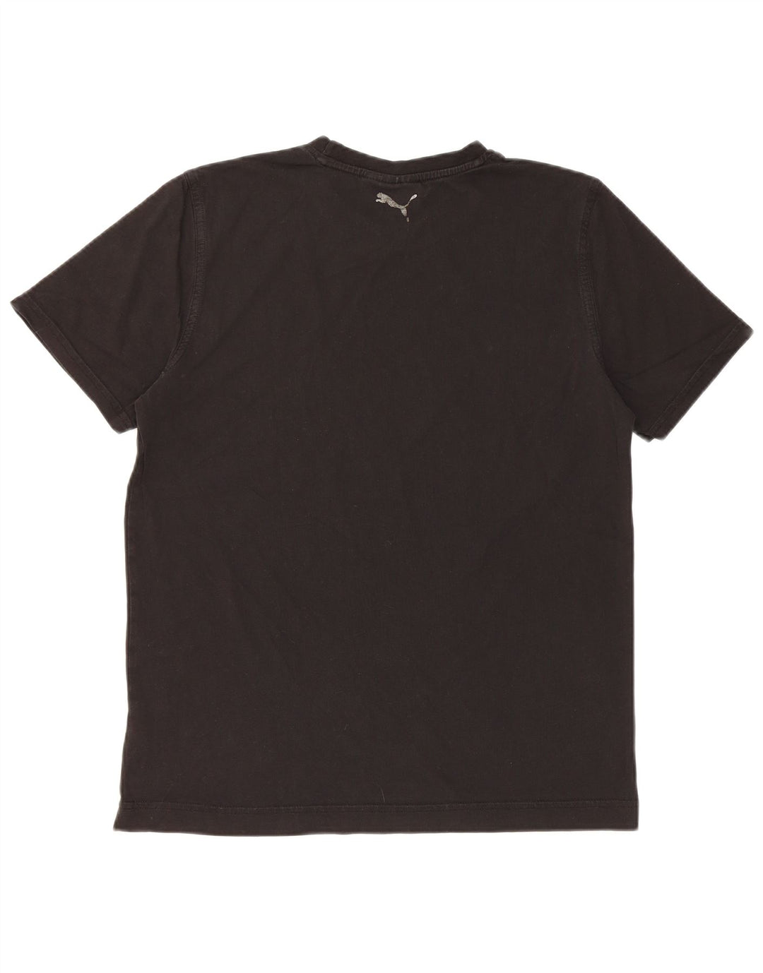 PUMA Mens Graphic T-Shirt Top Medium Black Cotton