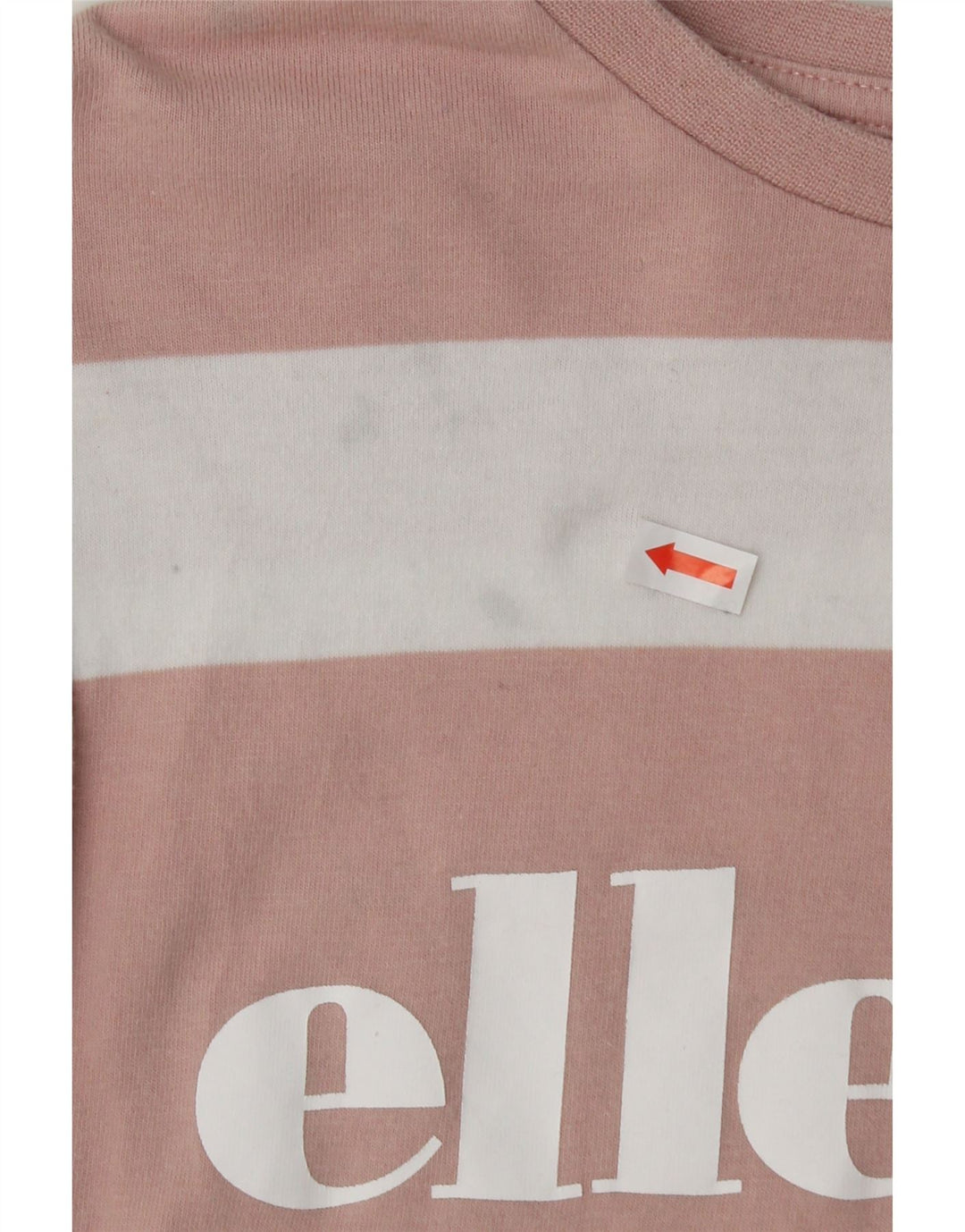ELLESSE Womens Graphic Sweatshirt Jumper UK 10 Small Maroon Colourblock Vintage Ellesse and Second-Hand Ellesse from Messina Hembry 
