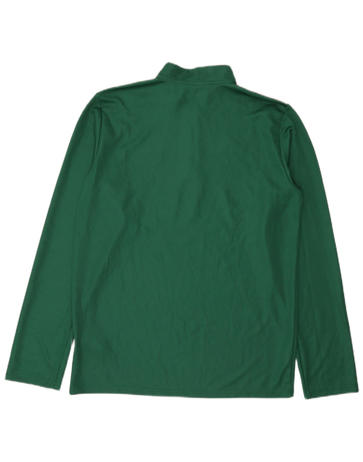 Adidas muška trenirka Aeroready zip izrez, veliki zeleni poliester