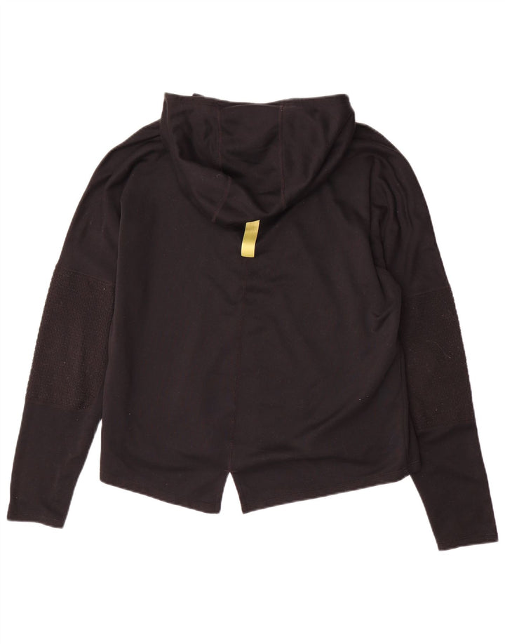 NIKE ženska majica s kapuljačom za trčanje dugih rukava UK 14 srednje crna