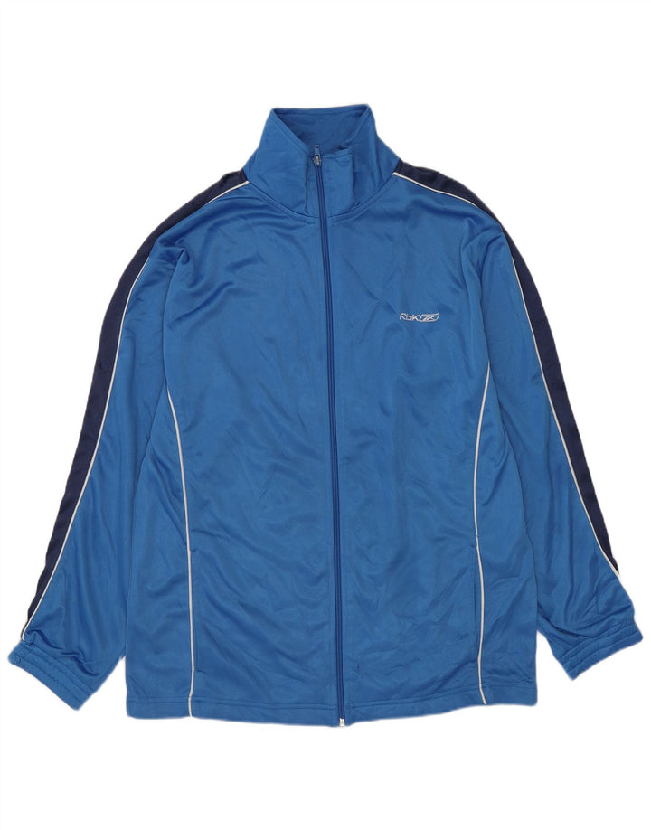 Reebok muška gornja jakna trenirke Medium Blue Colourblock Poliester