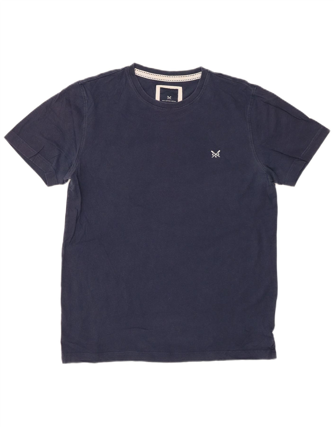 CREW CLOTHING Mens T-Shirt Top Medium Navy Blue Cotton