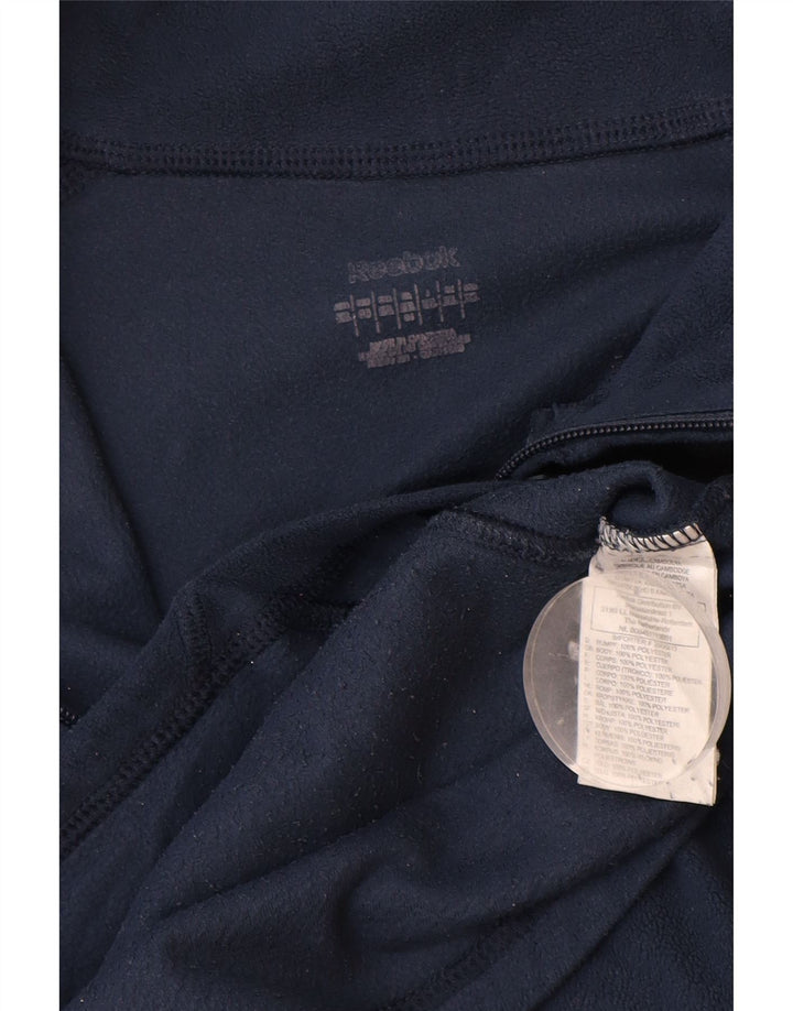 REEBOK muška jakna od flisa UK 42 XL tamnoplavi poliester