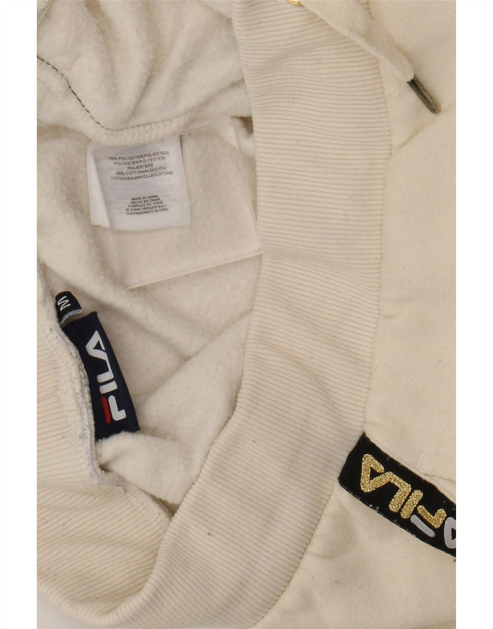 Ženske hlače za trenirku Fila Graphic Joggers UK 14 srednje bež poliester