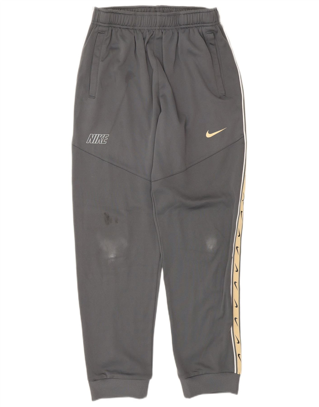 NIKE Boys Dri Fit Graphic Trenirka Hlače Joggers 13-14 Years XL Grey