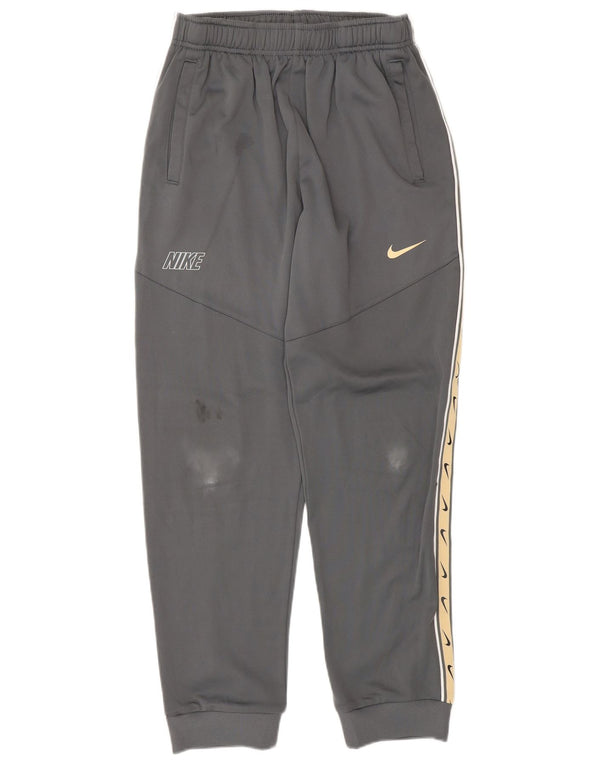 NIKE Boys Dri Fit Graphic Trenirka Hlače Joggers 13-14 Years XL Grey
